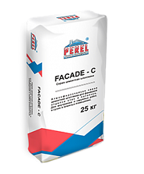 Шпатлевка цементная FACADE-C, серая, 25 кг